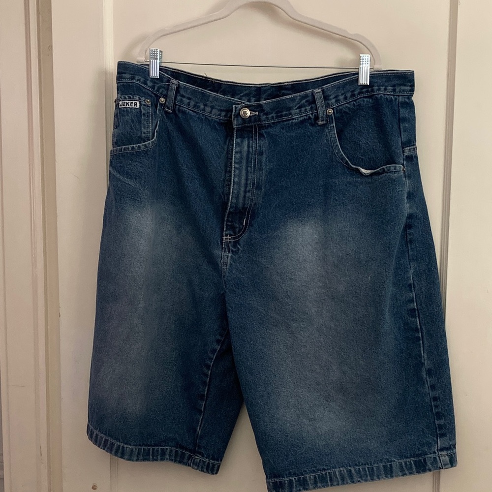 Joker baggy Men's Blue Denim Jean Shorts. Show off your style!